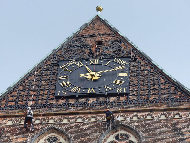 Maßwerk Restaurierung Mauerwerk Höhenarbeit Wismar